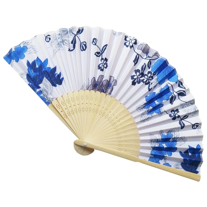 Quạt cầm tay gấp gọn dành cho nữ Trung Quốc Nhật Bản Hoa Tre Quạt cầm tay cho Lễ hội âm nhạc Khiêu vũ Quà tặng Biểu diễn Trang