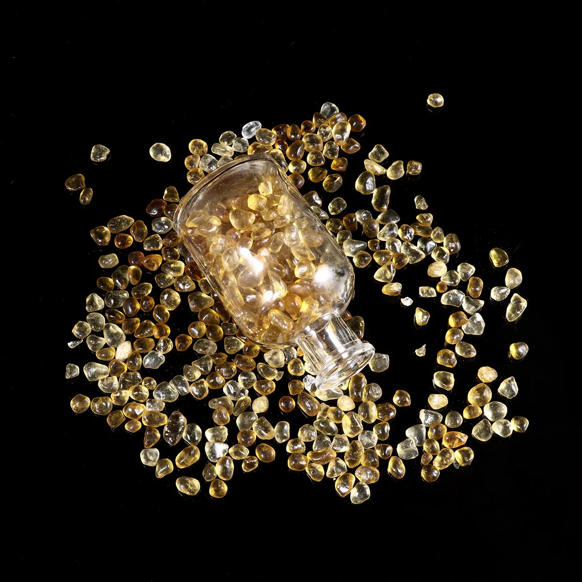 

Premium Glass Crystal Gravel Fish Tank Decoration Colorful Durable Lightweight 5-9mm Amber Style Aquarium Gravel for Home Crafts