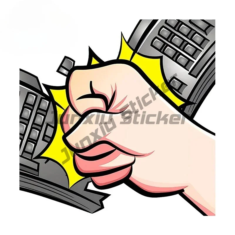 

For Angry Man AI Car Stickers Personality Caravan JDM Decal Car Door Protector Auto Creative Decoration