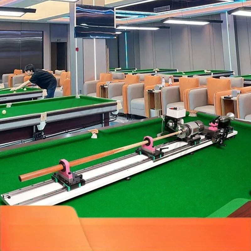 Billiard ball repair machine, cup replacement, angle adjustment, straightening and polishing.