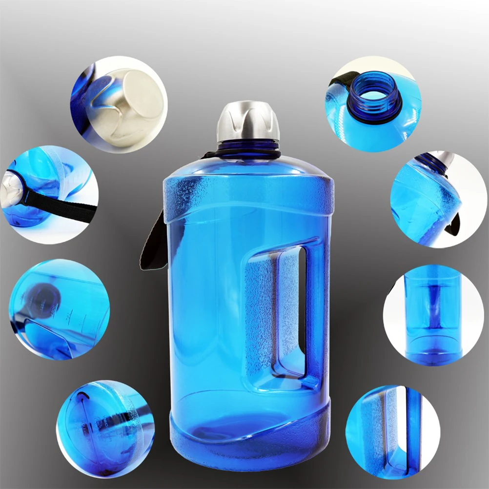 

PETG Water 2 2L Large Capacity Stain Resistant Sports Safe Eco Friendly Gym Home Yoga Office School Travel Plastic Bottle Large