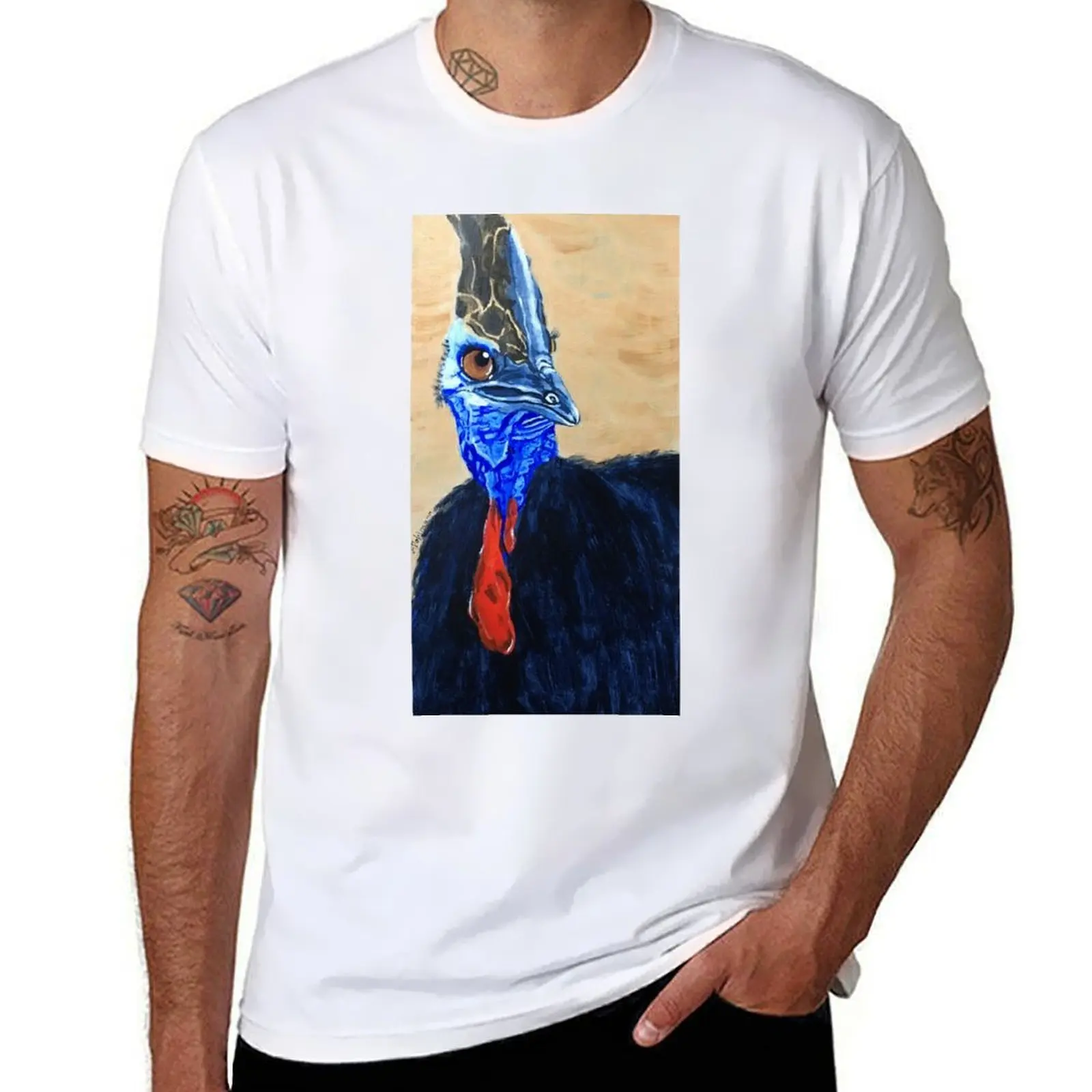 Be Wary of the Cassowary T-Shirt man t shirts cotton man t shirts for men T-shirt