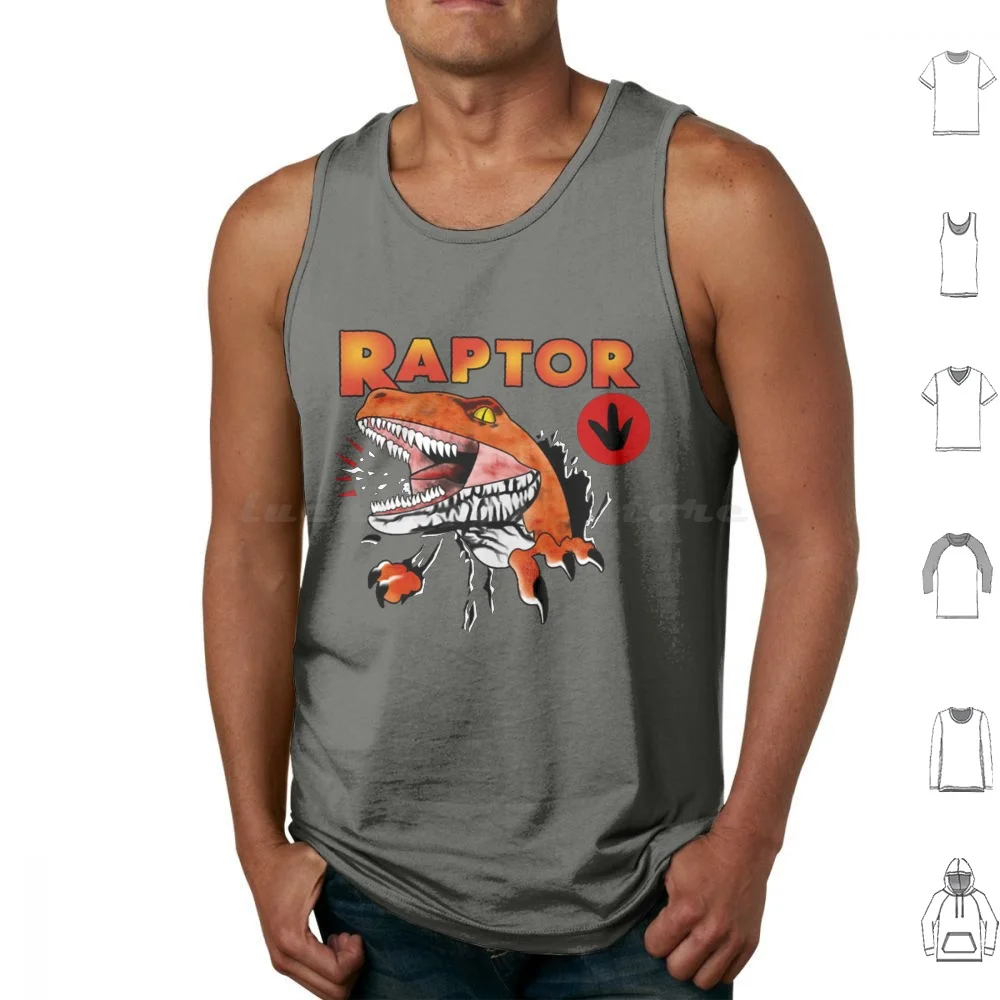 Ghost World Raptor Tank Tops Print Cotton Ghost World Raptor Dinosaur Enid Enid Coleslaw Blue Blue Raptor Daniel