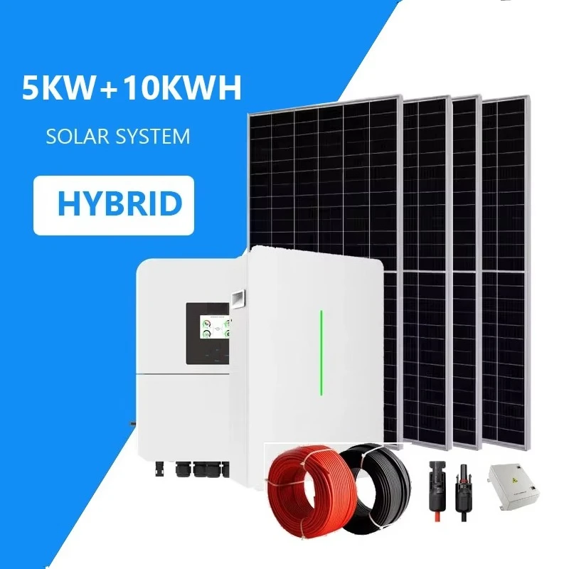 Easy Installation deye Inverter Integrated with 13 JA Solar Panels Roof Mounted All in One PV System