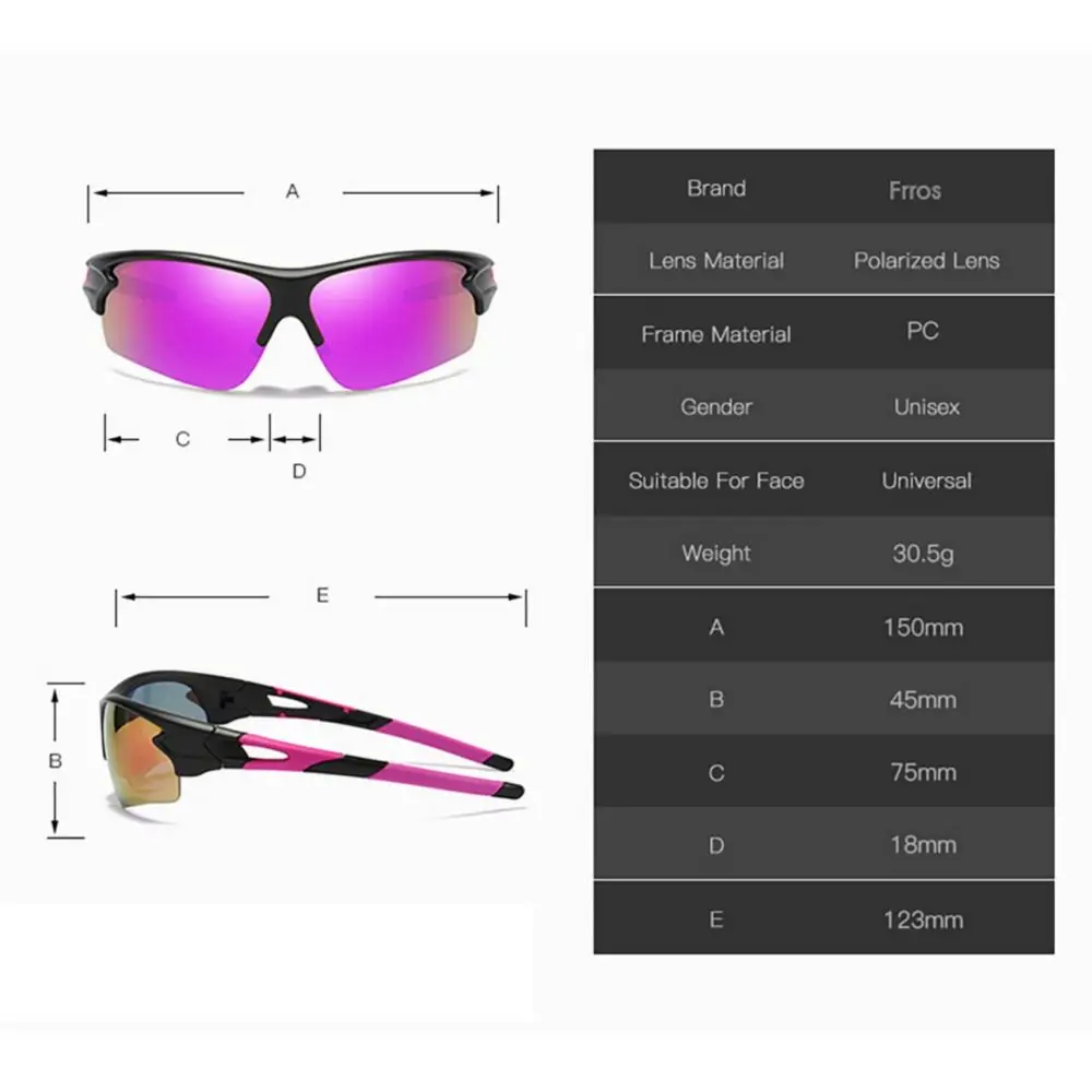 UV400 Kerékpározás sunglass szélálló polarizált objektív UV Ellenálló Kerékpározás üvegek Föveny Korrektúra Megmunkalás kültéri Sportág Kidülledt szem lovagló