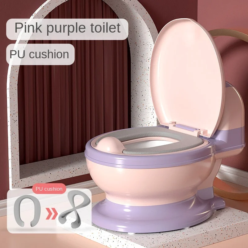 Advanced toilet trainingseatforchildren-realistic andcomfortable, equipped with detachable bowl, built-in paper towel dispenser,