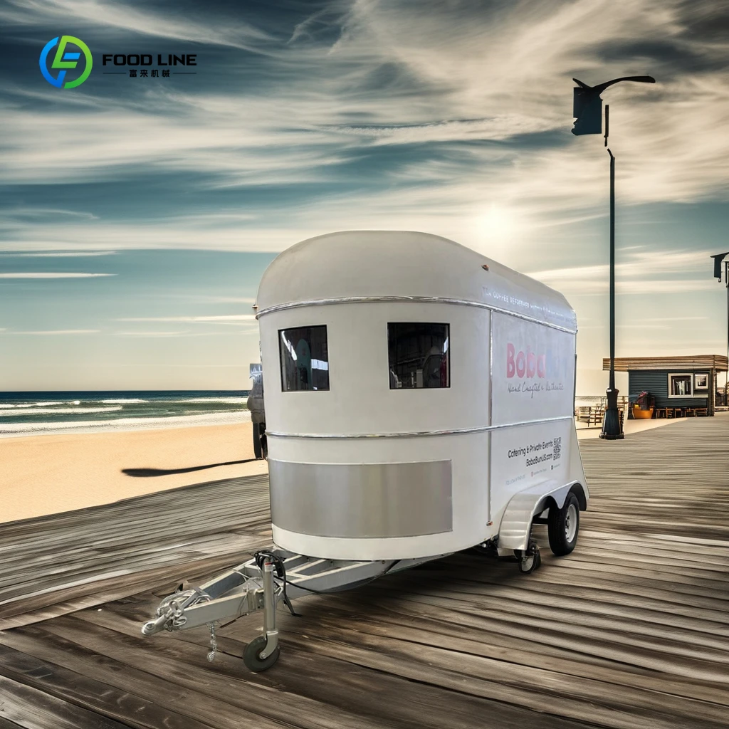 Fully Equipped Mobile Food Truck Concession Trailer with Complete Kitchen Equipment for Street Food Business Customized