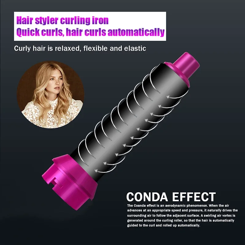 

Suitable for Dyson 5-in-1 hair dryer hot comb set, professional wave straightener, home hair dryer