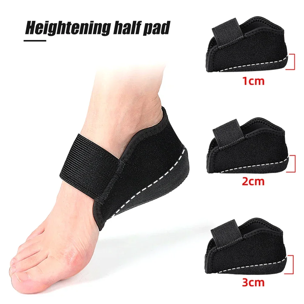 Silicone Height Increase Insoles for Men Women Heel Cup Shoe Pads for Plantar Fascitis Spurs Support Heel Lift Inserts Socks