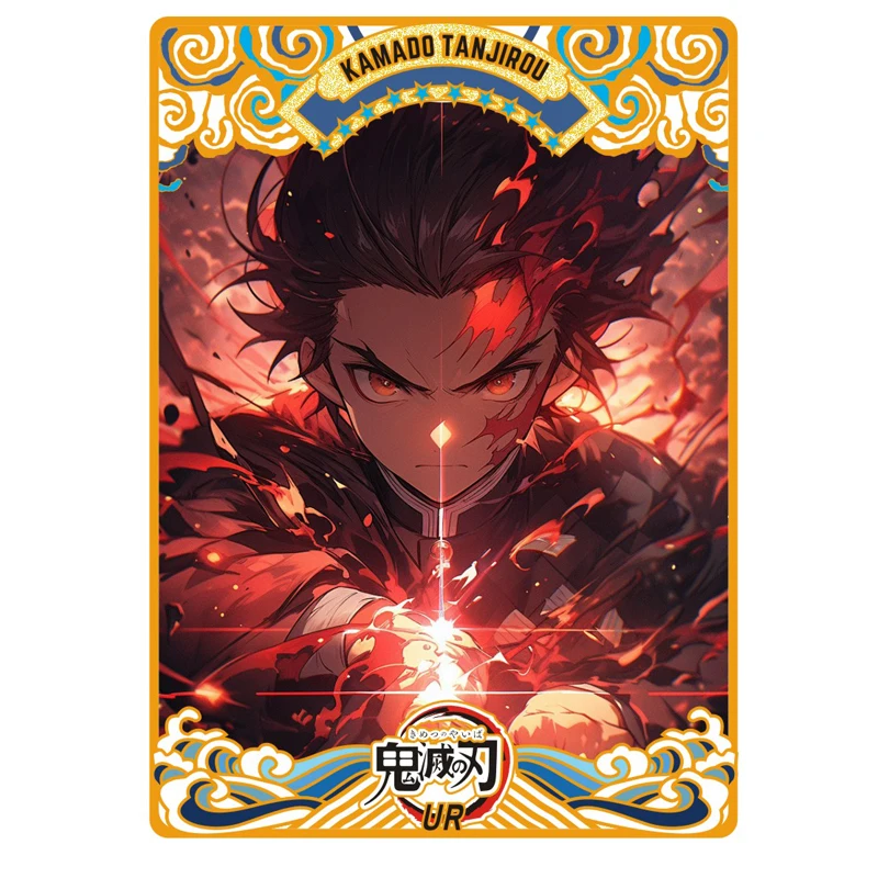 2024 New Demon Slayer Metal Card Nezuko Mitsuri Rias Yae Miko Makima Albedo Card Genshin Impact Goddess Story per regalo di natale