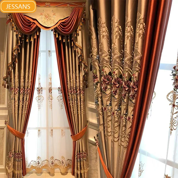 

Высококачественная вышивка в китайском стиле, цвет шампанского, фотообои для спальни, гостиной, виллы, пользовательский экран для окна