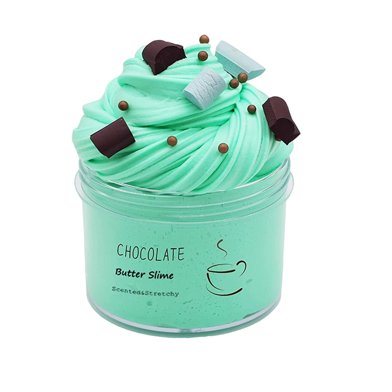 Kit de Slime Esponjoso con Aroma a Piña, Slime DIY con Adornos de Frutas, Slime Súper Suave y No Pegajoso, Regalo de Cumpleaños, Juguetes