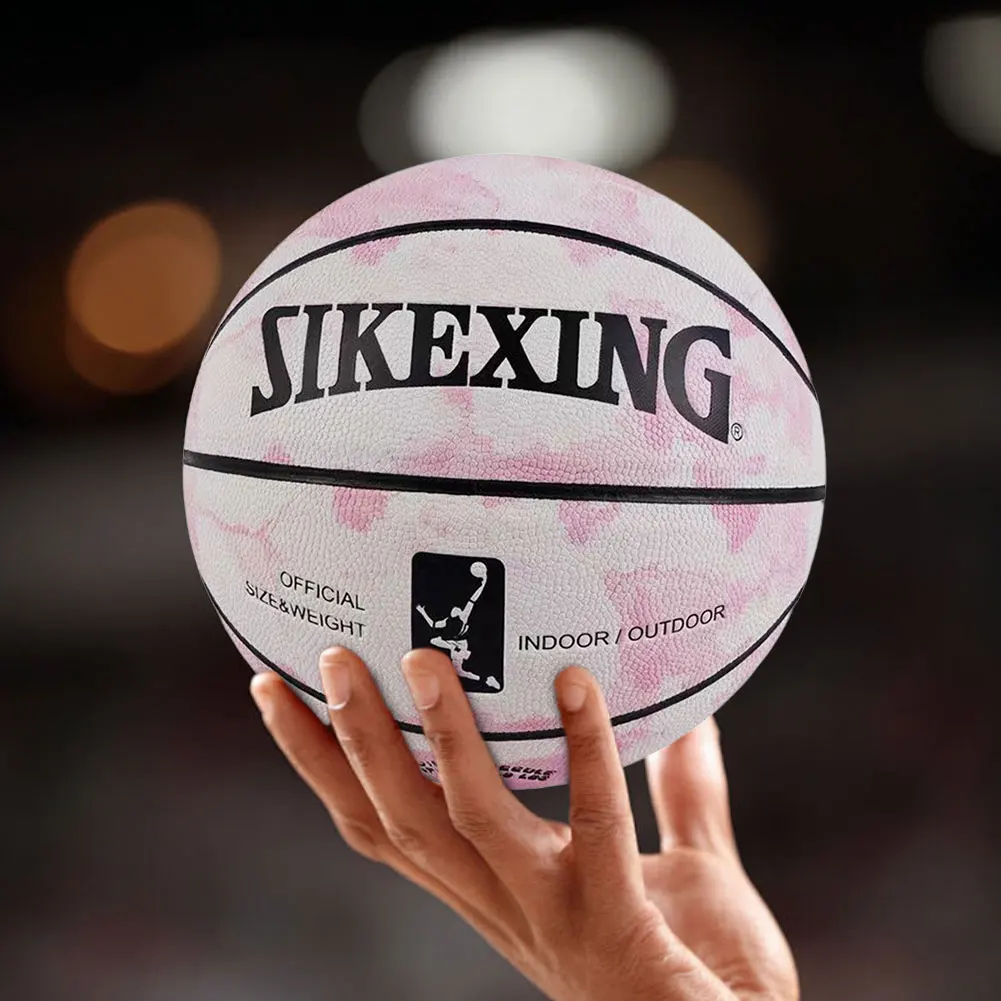 Pallacanestro silenziosa Pallacanestro da allenamento resistente all'usura Palla da allenamento per esterni adatta per adulti interni ed esterni