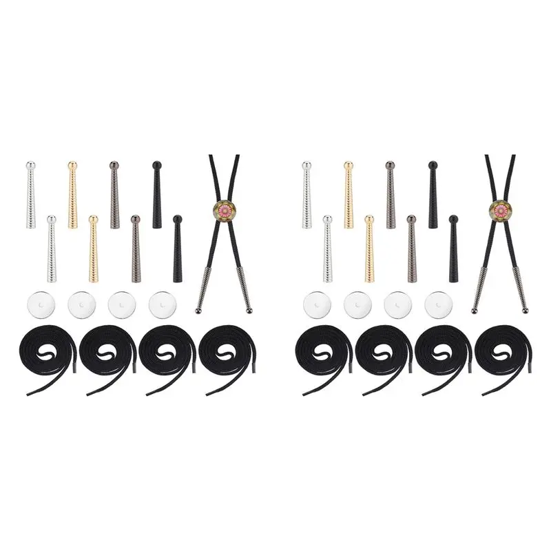 new-2x-ボロタイパーツ-デニムタイ-ボロタイ交換用エンドキャップキット-diy-ボロタイ作成用