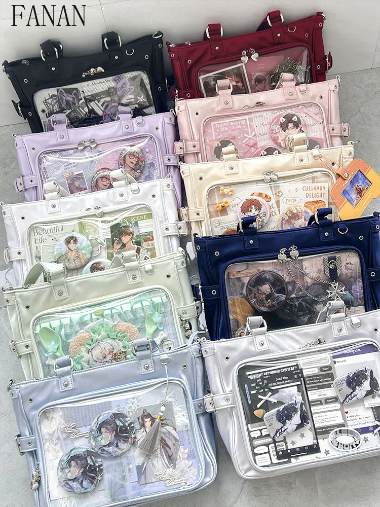 

Satin Top-Handle Bags Lolita Style Girl Crossbody Daily Simple Versatile Tote Bag Sweet and Cute Women's Handbags