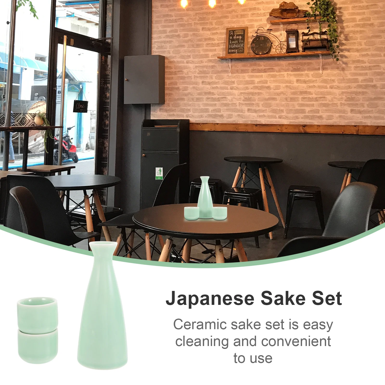 

1Set Ceramic Japanese Sake Set Sake Bottle Cups Simple Design for Wine Tea Fruit Wine Gift Japanese Mug Ceramic Tea Cups