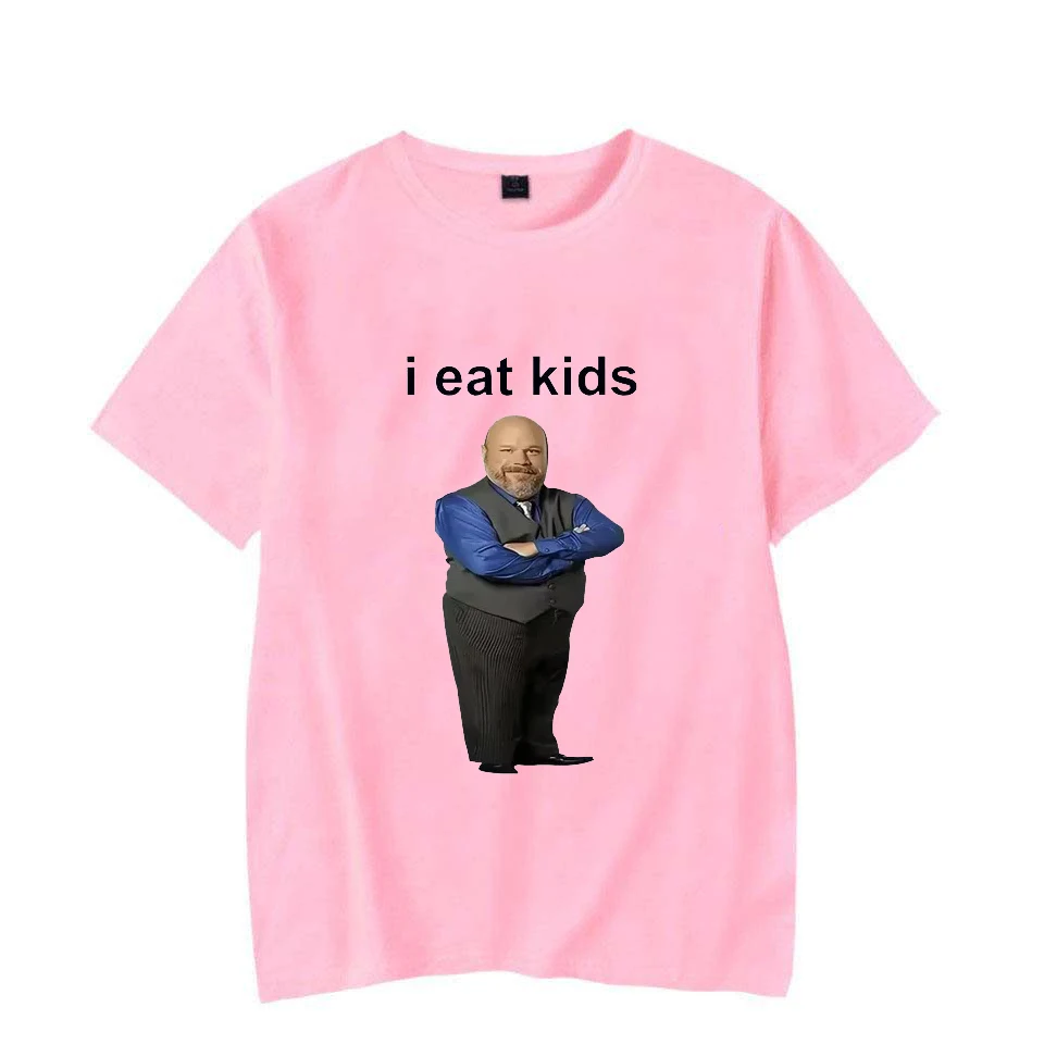 Bertram Eats I Eat Kids Graphics T-shirt Men Women Short Sleeve Casual Streetwear Summer Funny Unisex T-shirt Couple's T-shirts
