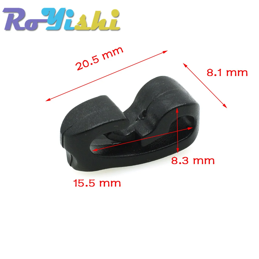 Outdoor External Strapping Plastic Rope Hook Rope Buckle Black