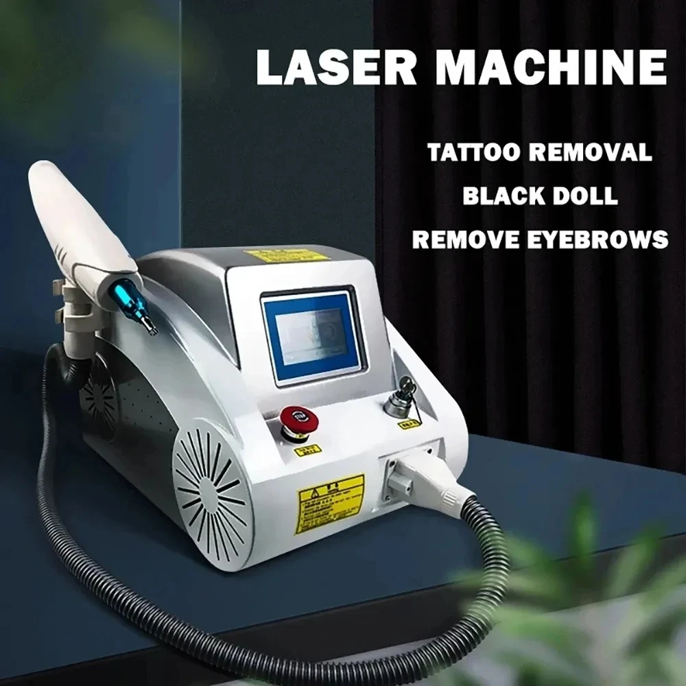 Best seller Laser Beauty Machine Portable Q-switch ND YAG Laser Tattoo Removal rimozione della pigmentazione Peeling al carbonio