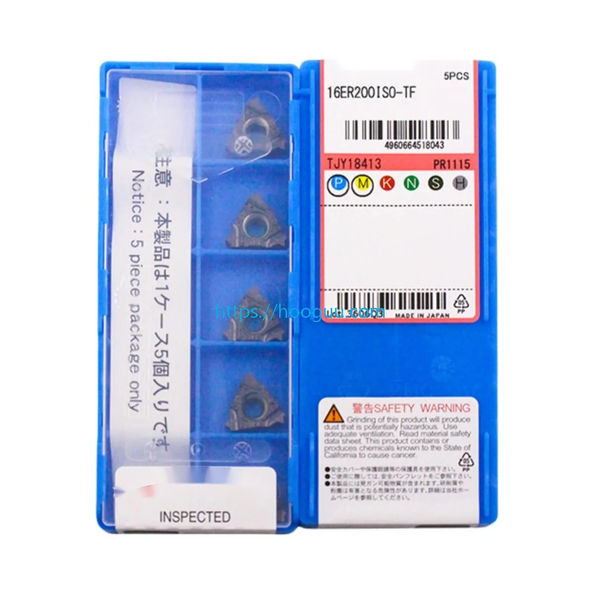 10Pcs 100% Original 16ER External Threading Insert 2.0 2.5ISO TQ PR1115 CNC Carbide Thread Blade