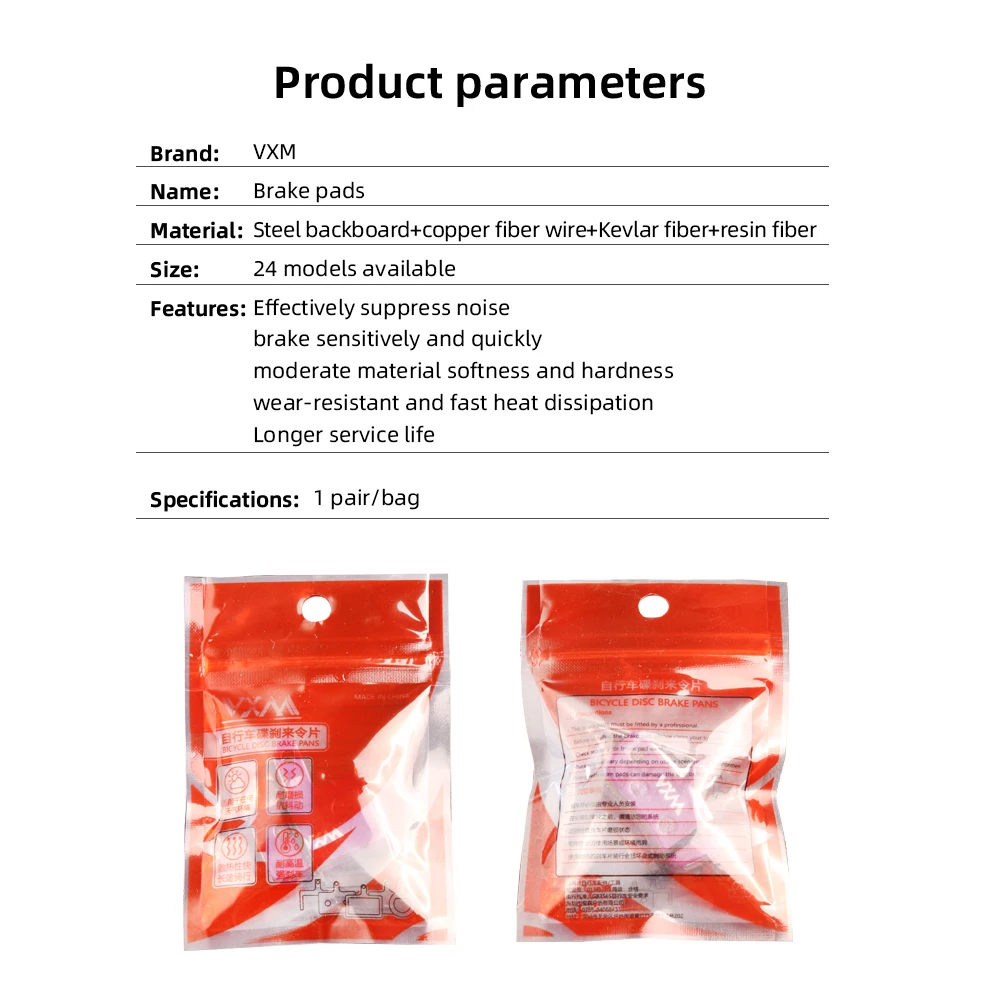 VXM Purple polymetallic Disc Brake Pad For SHIMANO B01S Wear-resistant Hydraulic Brake Pads MTB bike Pads For B03S B05S Parts - Image 2