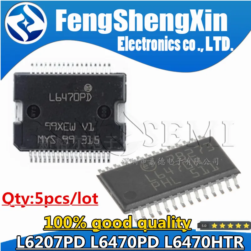 5pcs L6207PD L6470PD HSSOP36 L6470HTR HTSSOP28 L6470H Chips