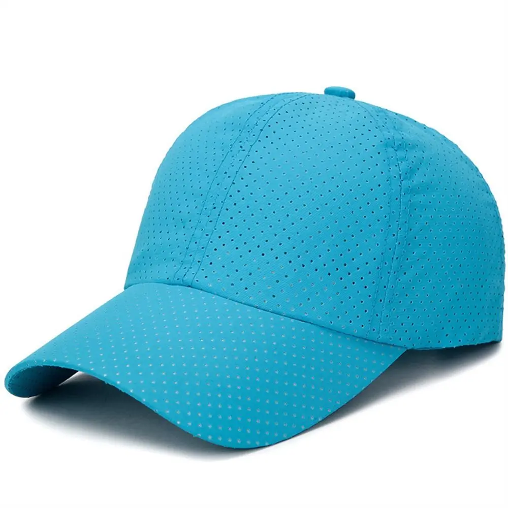 الرجال النساء سريعة الجافة قبعة بيسبول تنفس قابل للتعديل قبعة من أوت دور رقيقة شبكة Snapback قبعات رياضية المشي لمسافات طويلة التخييم
