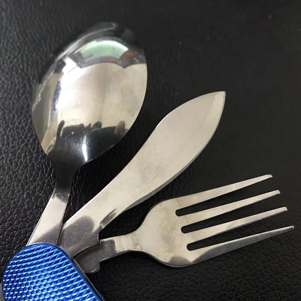 

Folding Fork Spoon Combination Sanitary Tableware Portable Sustainable Environmental Cutlery Lightweight