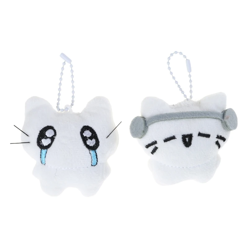 Pack of 2 Plush Hanging Ornament Cats Keychain Pendant Cartoon Bag Charm Drop shipping