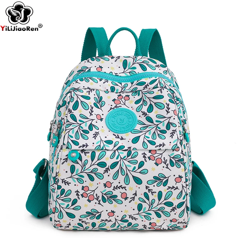 

Fashion Flower Pattern Waterproof Oxford Women Backpack High Quality School Bag for Girls Large Capacity Travel Bags Bagpack