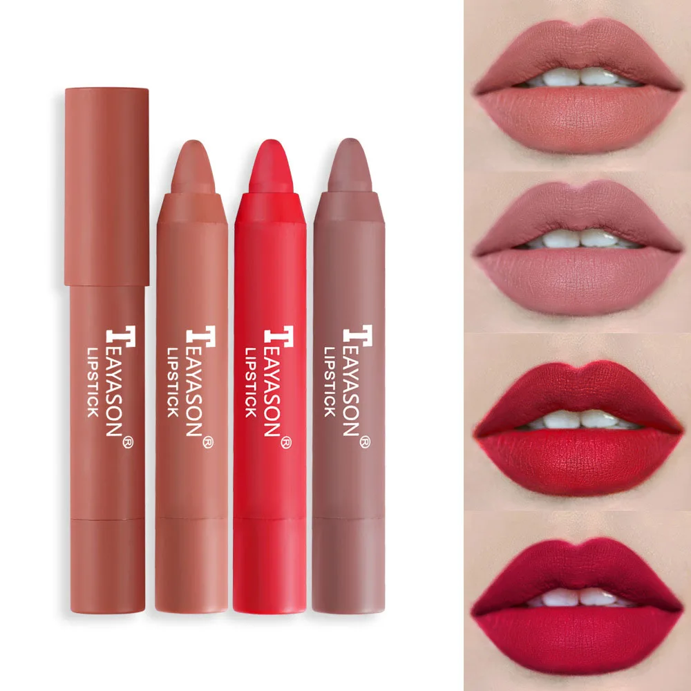 Matte Lipstick Lipstick Color Moisturizing Lip Gloss Easy To Color Lip Glaze Rotating Lipstick Pen