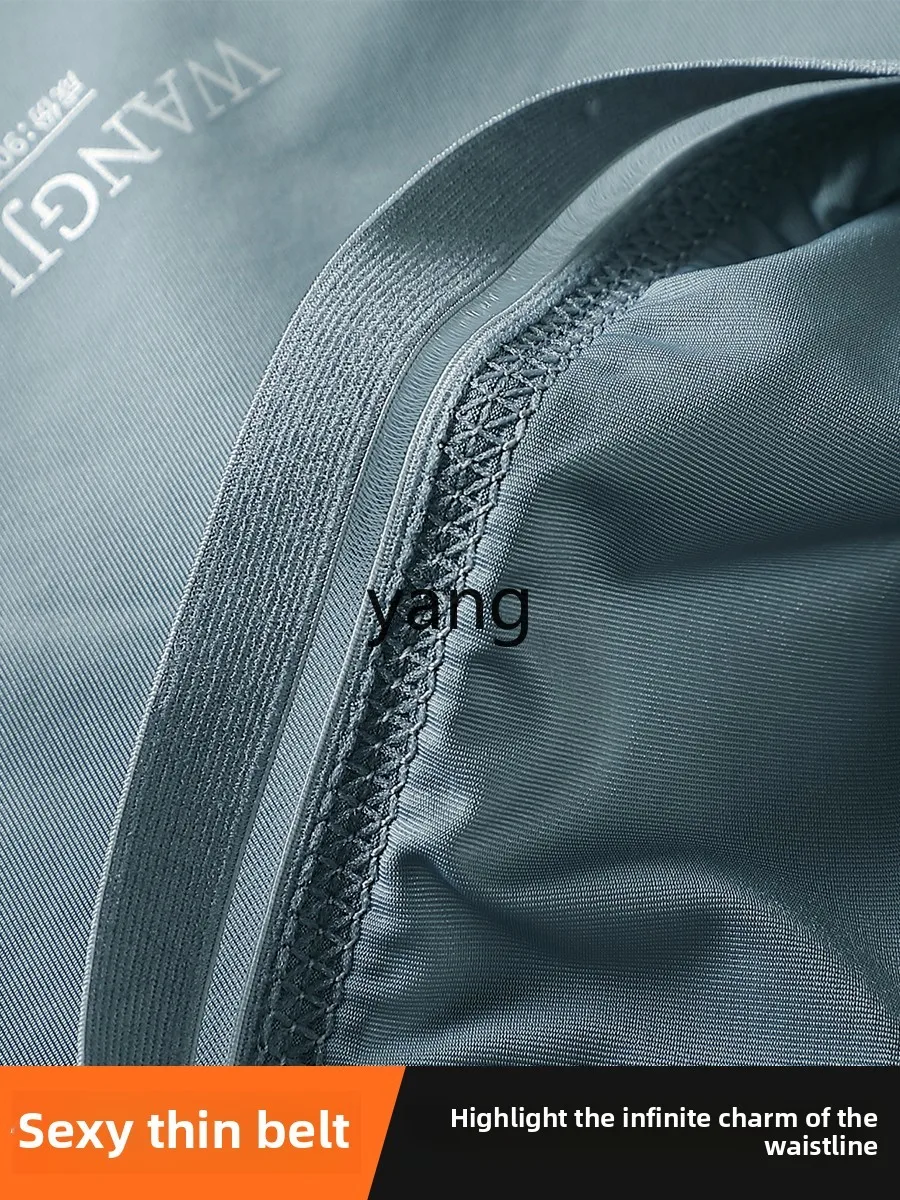 LMM ice silk seamless ultra-thin tight high-end boxer shorts men's quick-drying boxer shorts