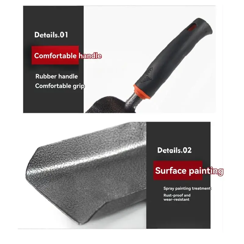 ABKY-Gardening Small Shovel Flower Planting Tools Home Vegetable And Meat Catching Sea Artifact Shovel Shovel