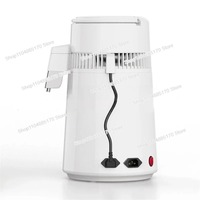 220V/110V Dental Laboratory Home Pure Water Distiller 4L Electric Distillation Purifier Distilled Water Machine 1L/H