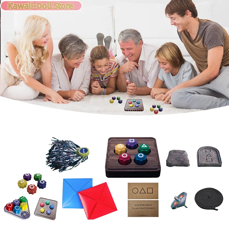 Korean Folk Game Set (Korean Traditional Play Game)- Jebi Chagi, Gong-gi, Biseokchigi, Paeng-y, DDAKJI, Family Travel Games