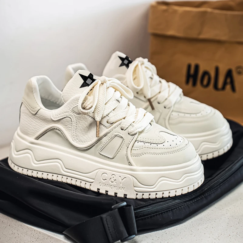 

Men's Breathable Thi Bot Dad oes Faionable Low Top Flat oes Spor Casual oes for Autumn Season All-Match Trend