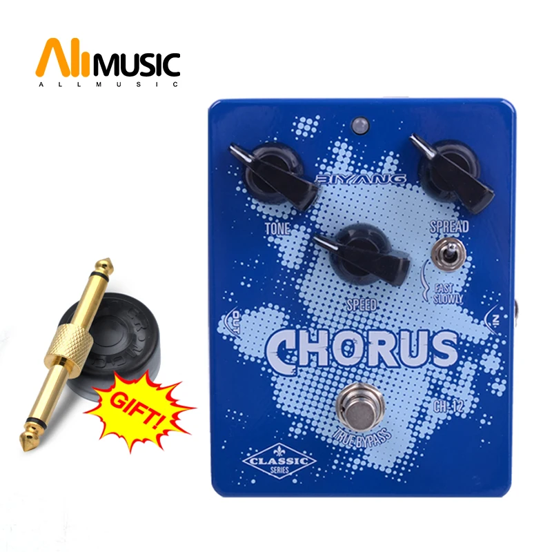 

Biyang CH-12 Analog Chorus Tone Effect Guitar Pedal True Bypass Electric Guitar pedal With Gold pedal Connector