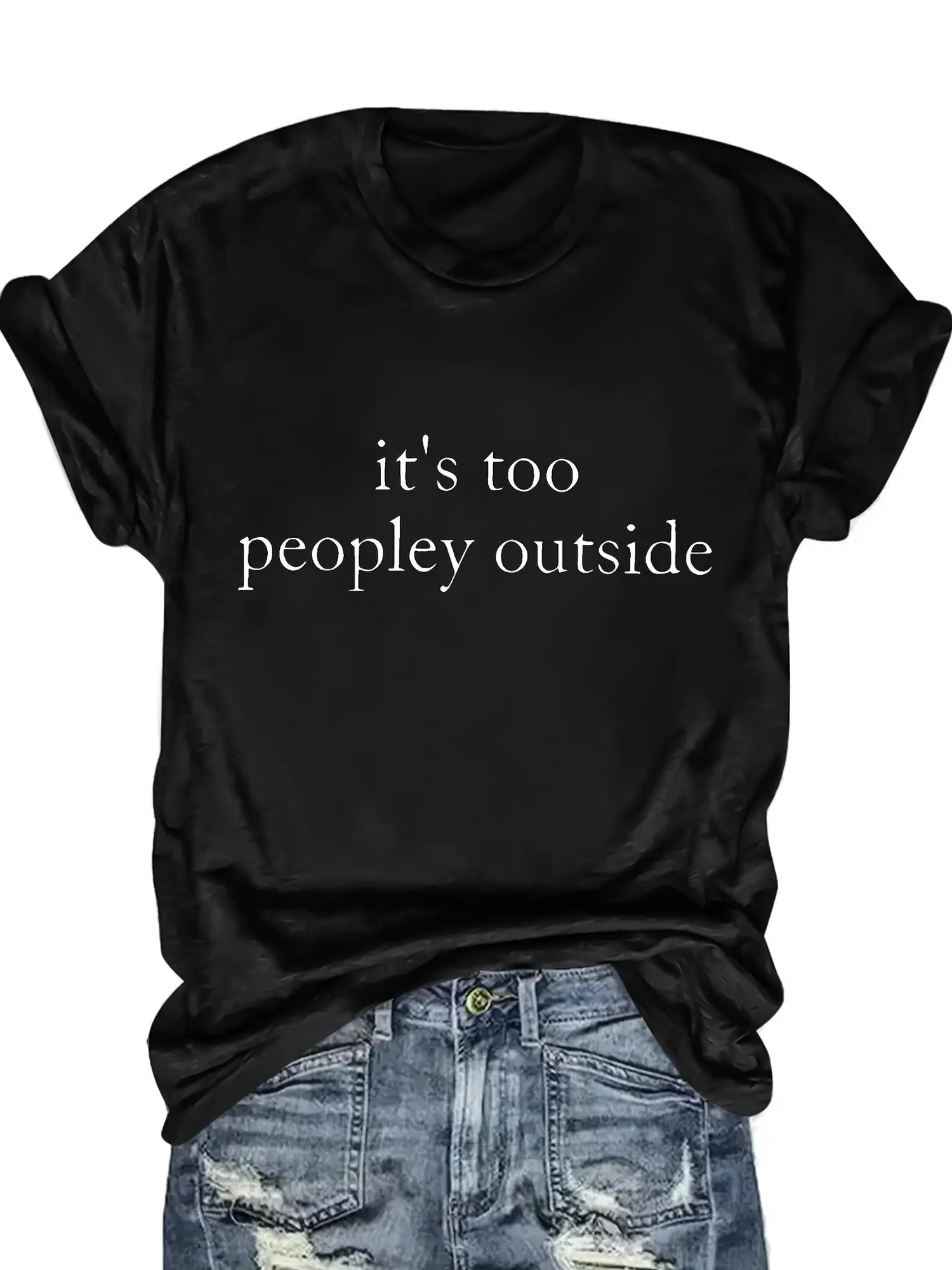 Introvert Slogan T-Shirt 