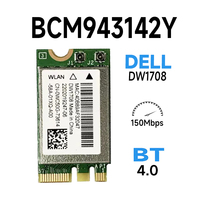 DW1708 Broadcom BCM943142Y Wireless M.2 NGFF WiFi Bluetooth 4.0 Card 802.11b/g/n BCM43142 Wireless network card