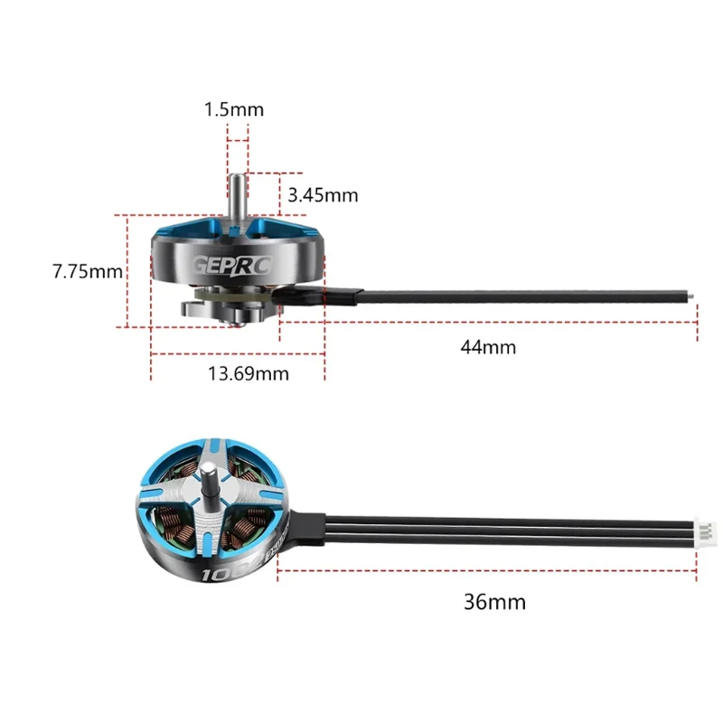 GEPRC SPEEDX2 1002 25000 KV Motor Geeignet T-Cube 18 Drohne DIY RC FPV Quadcopter Freestyle 1,6-2 Zoll Drohnen Zubehör