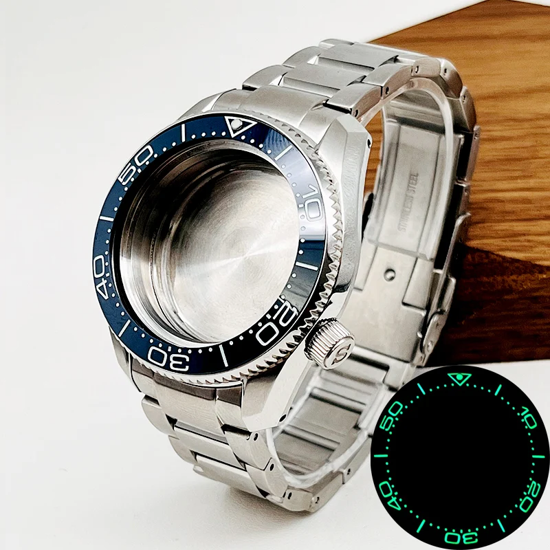 42mm SPB185 NH35 Watch Case With 20mm Bracelet Fit for NH34 NH35 NH36 4R 7S26 Movement Watch Case and Strap Sets