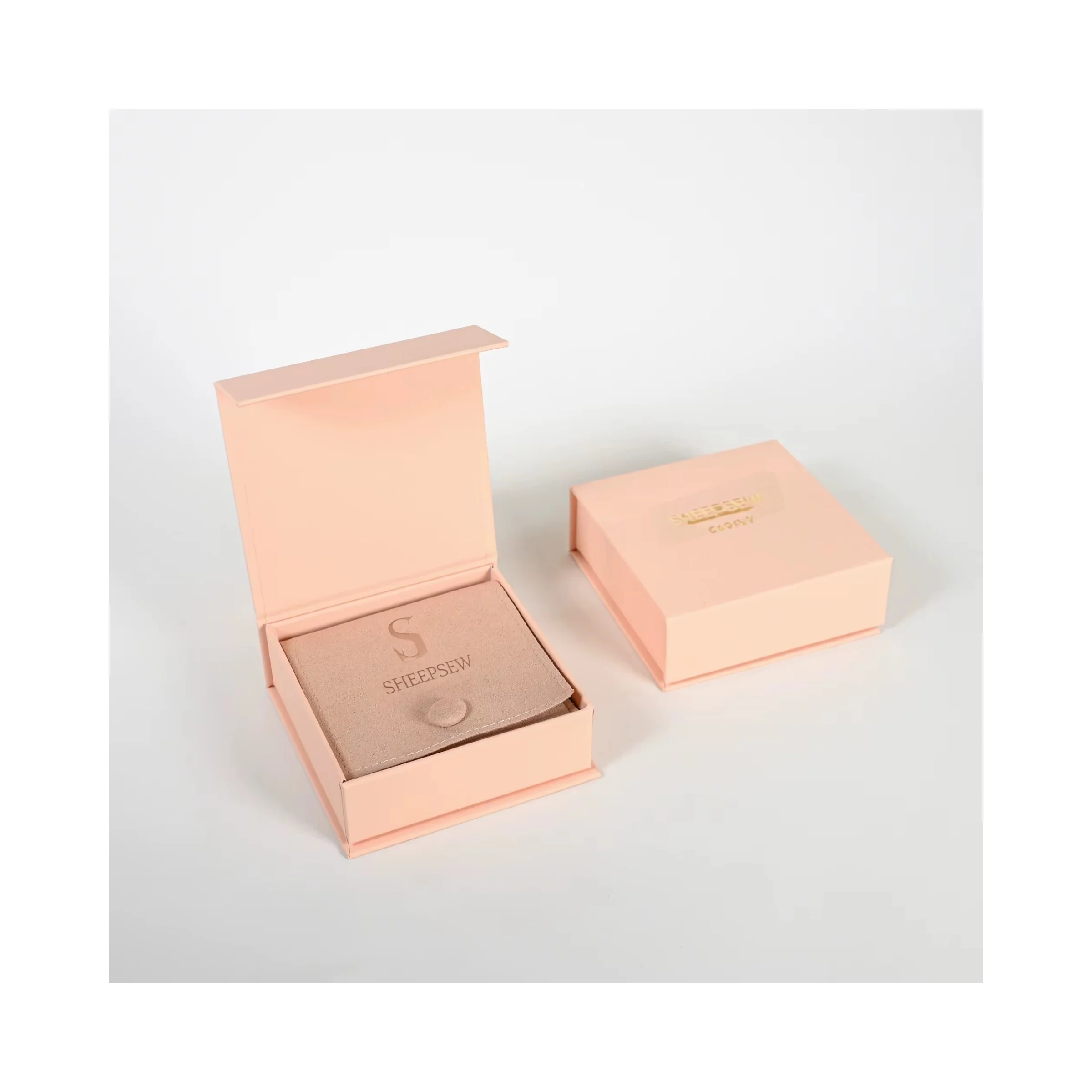 

SHEEPSEW логотип индивидуальное ожерелье из сливки браслет коробка для хранения ювелирных изделий роскошная шкатулка для драгоценностей упаковка с сумкой-конвертом