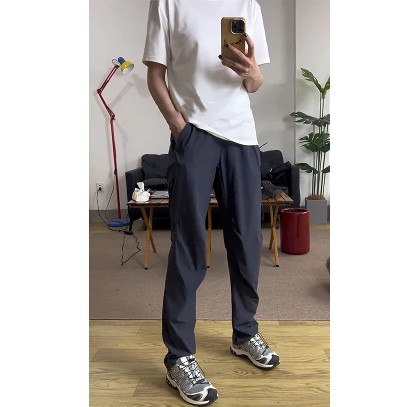 

Легкие брюки для скалолазания на открытом воздухе American Sle, мужские летние тонкие мягкие брюки, дышащие свободные брюки