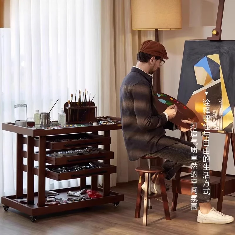 حامل عربة متنقل لاستوديو الرسم الفني