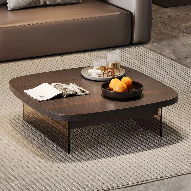 Living Room Height Adjustable Tea Table Home Style Luxury Solid Wood Coffee Dining Table with Competitive Prices