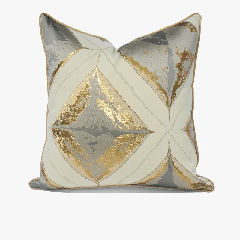 Design Luxury Sofa Cushion Cover Geometric Large Plaid Pillow Cover for Home Hotel Sofa Bedroom Decoration 30x50 45x45 50x50cm