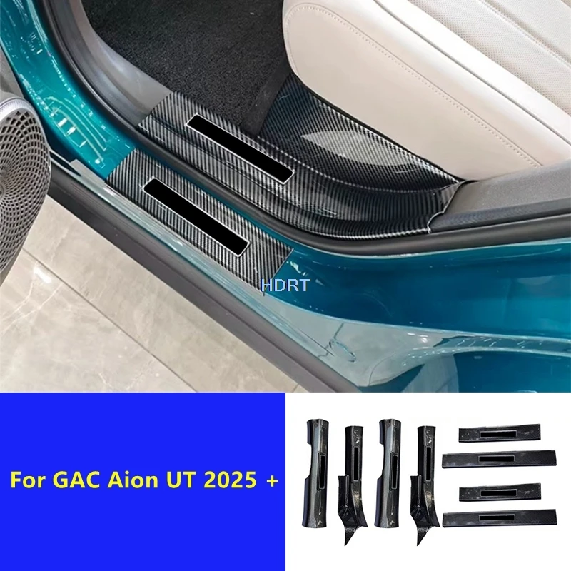 For GAC Aion UT 2025 + Car Styling Rear Trunk Guard Cover Tail Boot Plate Door Sill Threshold Scuff Welcome Pedal Accessories