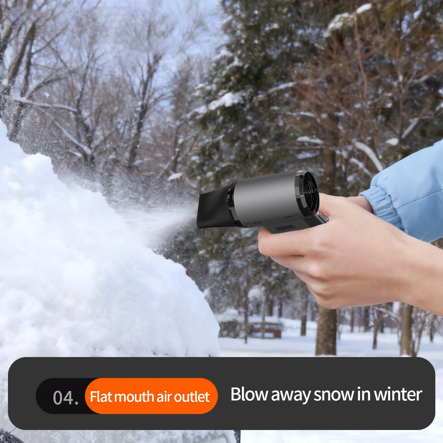 نموذج جديد منفاخ توربو عالي السرعة ومكنسة كهربائية 130,000 دورة في الدقيقة 2 في 1 منفاخ غبار خارجي محمول باللون الأسود 2026