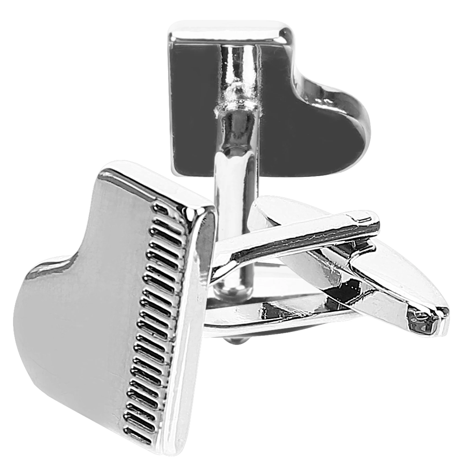 

Piano Cufflinks Polished Shirt Sleeve Button Classic Style Shirt Sleeve Button Alloy Material Accessories
