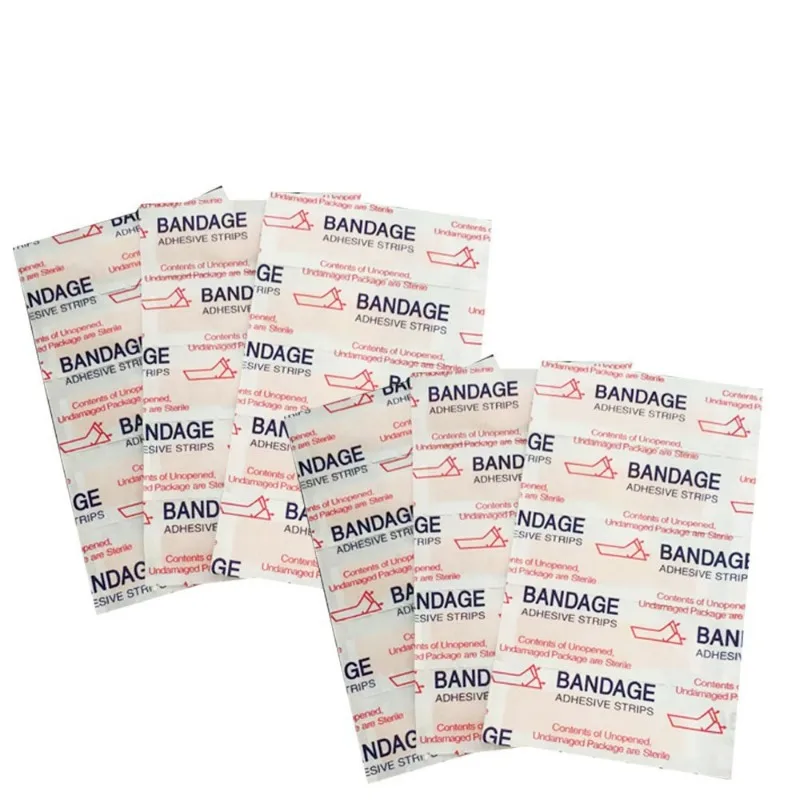 100pcs/set Mini Band Aid Finger Joint Patch PE Waterproof Medical Strips 10x40mm Small Wound Plaster Dressing Adhesive Bandages